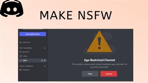 How to Make an NSFW Channel on Discord